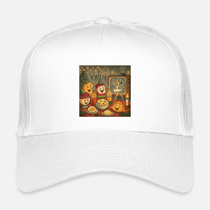 Christmas Magic Swans Dancing Kids’ Trucker Cap