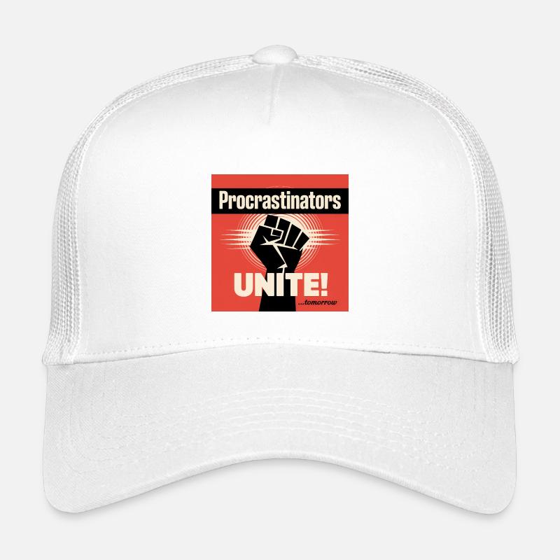 Procrastinators Unite ...Tomorrow - Funny Procrast Kids’ Trucker Cap