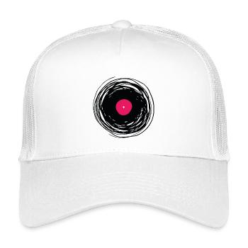 disque - Casquette trucker enfant - blanc - Devant