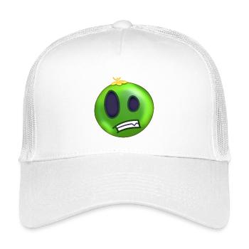 Grüner ängstlicher Limetten-Weihnachtsball - Kinder Trucker-Cap - Weiß - Vorne