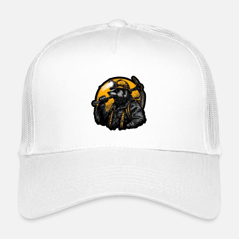 Bergmann-Dachs-Kohlentunnel-Design Kinder Trucker-Cap