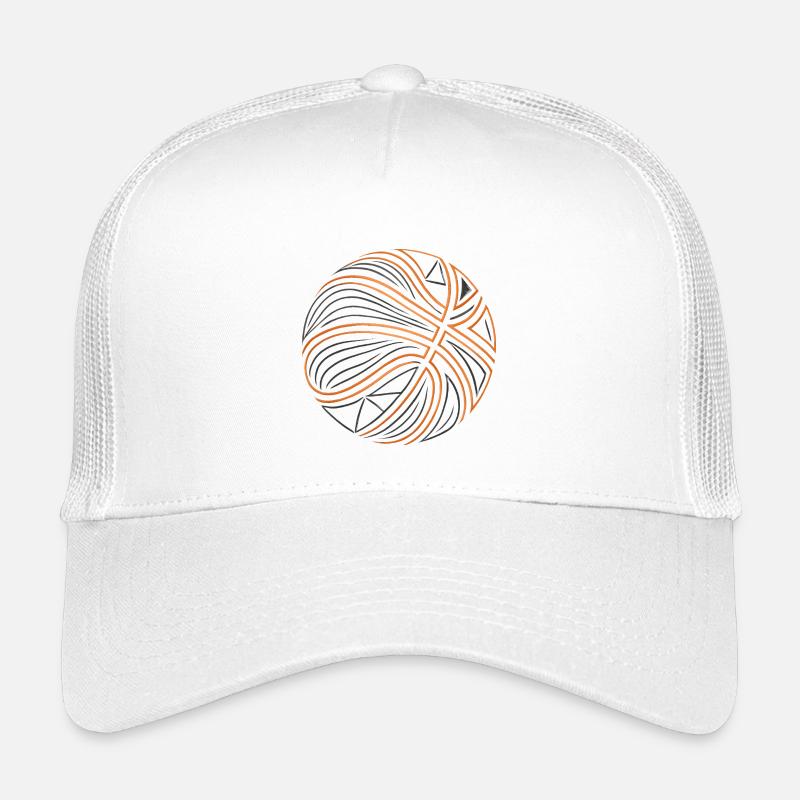 Pivot de filet, orange noir Casquette trucker enfant