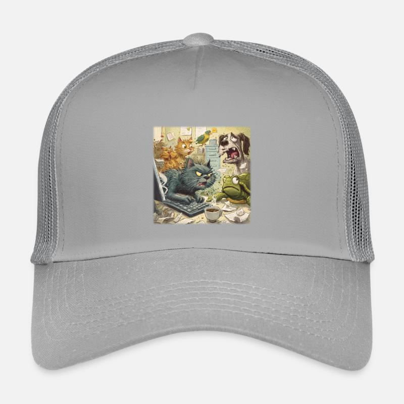 Chaos dans le bureau des animaux Casquette trucker enfant