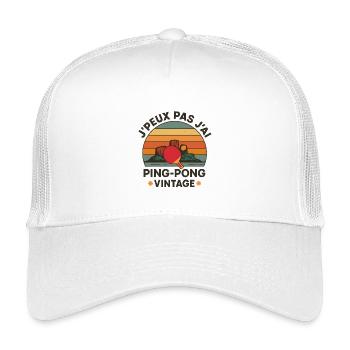 Ping-Pong Vintage Crépuscule - Casquette trucker enfant - blanc - Devant