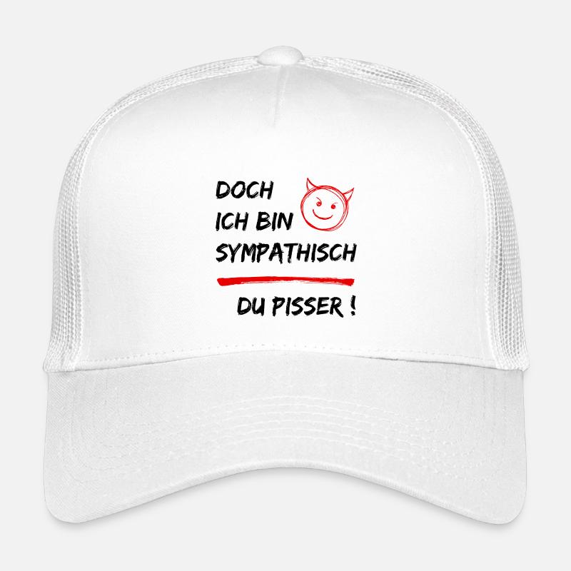 Doch ich bin Sympathisch-Du Pisser-Funny Statement Kinder Trucker-Cap