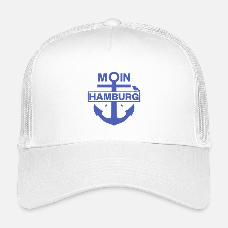 Moin Hamburg - Kinder Trucker-Cap - Weiß