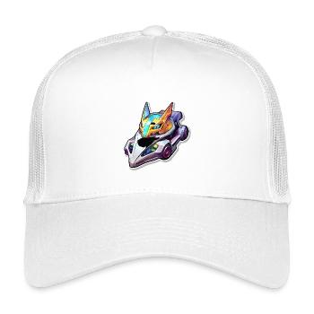 Neon Racing Helmet Dragon Style - Kids’ Trucker Cap - white - Front