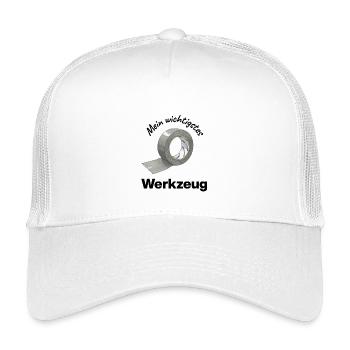 My most important tool: Duct tape, gaffer tape - Kids’ Trucker Cap - white - Front