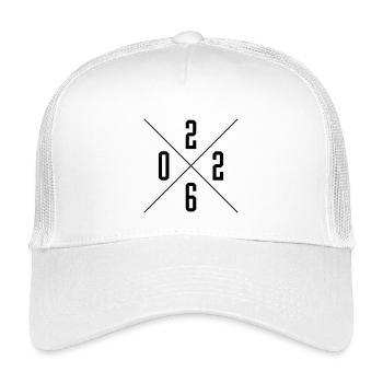 2026 Jahr - Kinder Trucker-Cap - Weiß - Vorne