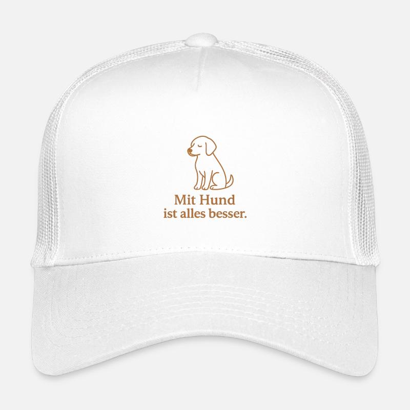 Dog motif: Everything is better with a dog Kids’ Trucker Cap