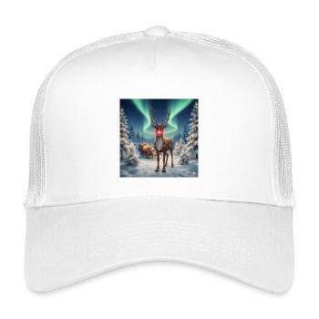 Rudolph im Polarwald - Kinder Trucker-Cap - Weiß - Vorne
