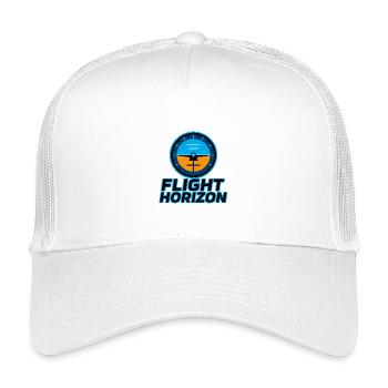 Flight Horizon Logo - Kinder Trucker-Cap - Weiß - Vorne
