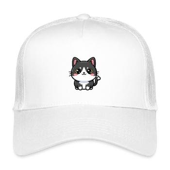 Charme Chibi Chat - Casquette trucker enfant - blanc - Devant