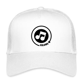 Volume_knop music tone - Kids’ Trucker Cap - white - Front