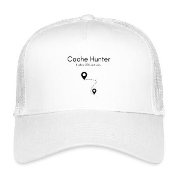 Chemise Cache Hunter – GPS Adventure Outdoor - Casquette trucker enfant - blanc - Devant