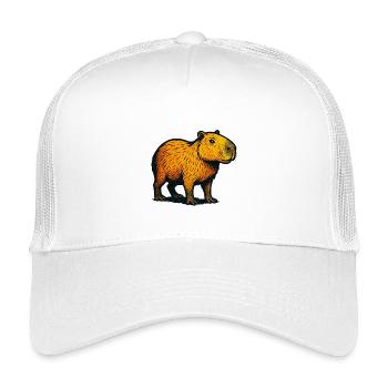 Kapibara Farbverlauf Illustration - Kinder Trucker-Cap - Weiß - Vorne