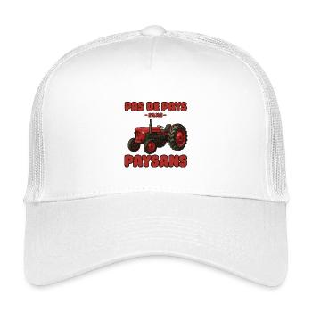 Red Tractor: Bauern in Aktion - Kinder Trucker-Cap - Weiß - Vorne
