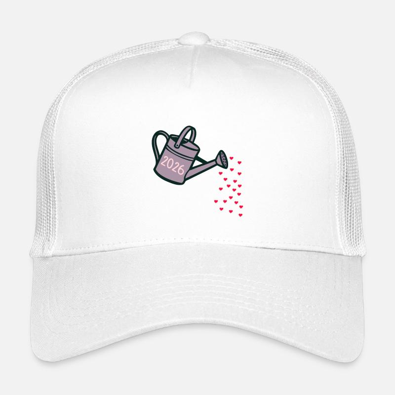 Liebe Verschenken - Herz 2026 - Kinder Trucker-Cap - Weiß
