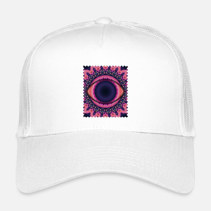 Psychedelisches Augenmandala Kinder Trucker-Cap