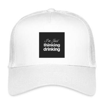 Je bois juste - Casquette trucker enfant - blanc - Devant