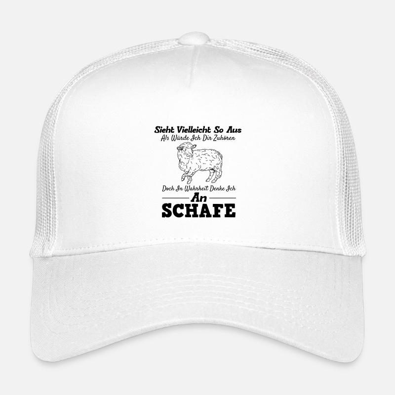 lustige Schafe Spruch Bauernhoftier Bauer Geschenk Kinder Trucker-Cap