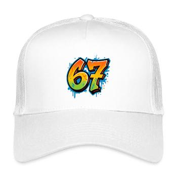 Six Seven Graffity - Kinder Trucker-Cap - Weiß - Vorne