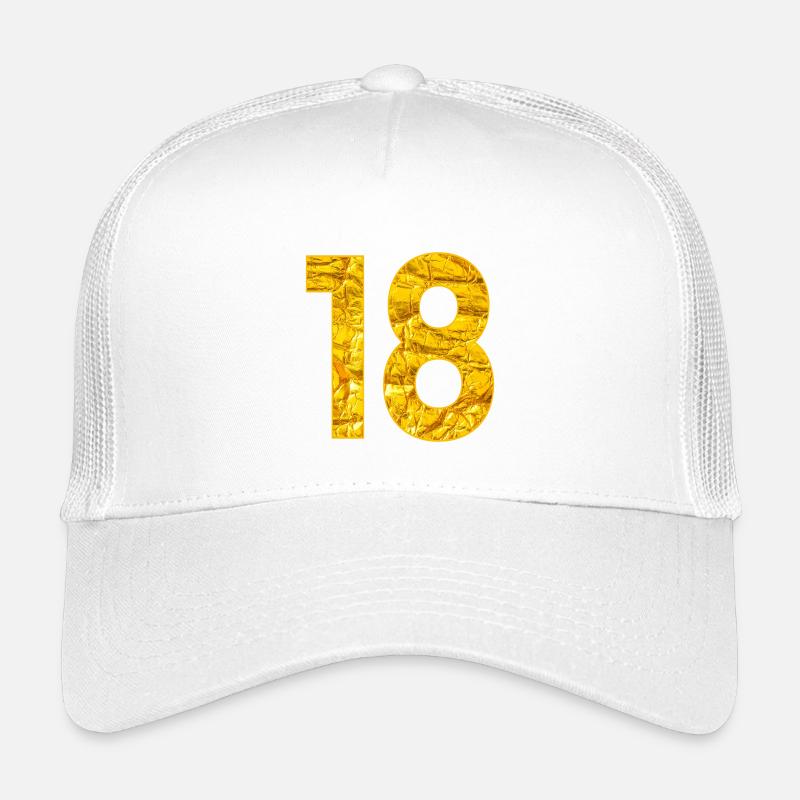 Numéro Dix-Huit - Numéro 18 Anniversaire Casquette trucker enfant