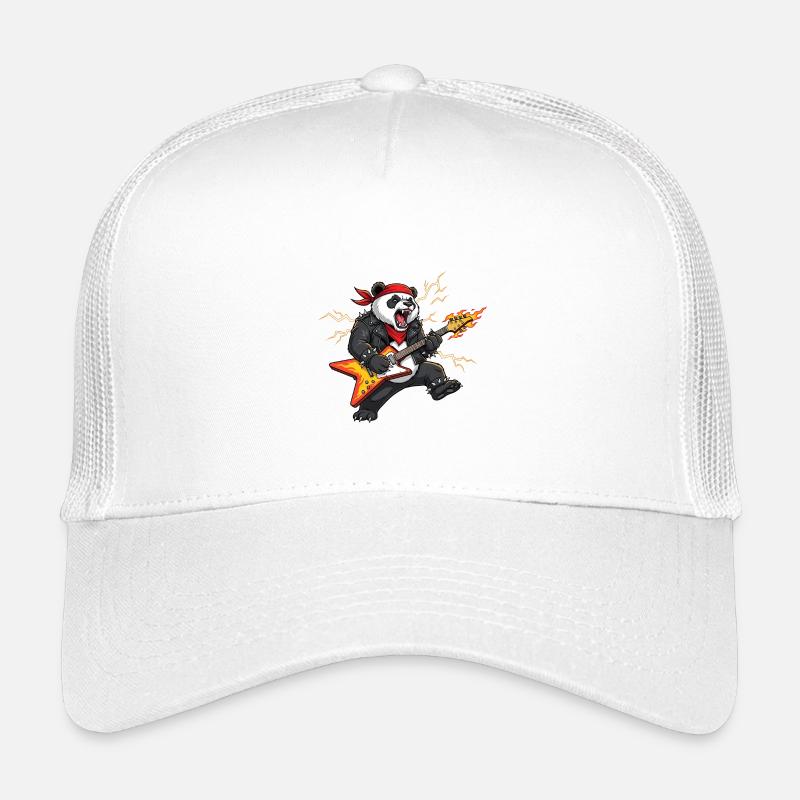 Panda Flame Guitar Casquette trucker enfant