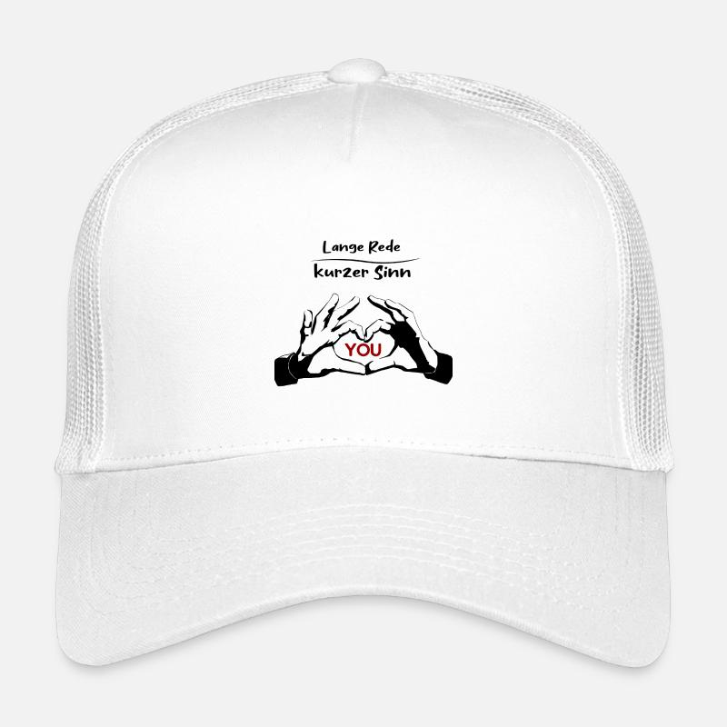 Red YOU typography on black Kids’ Trucker Cap