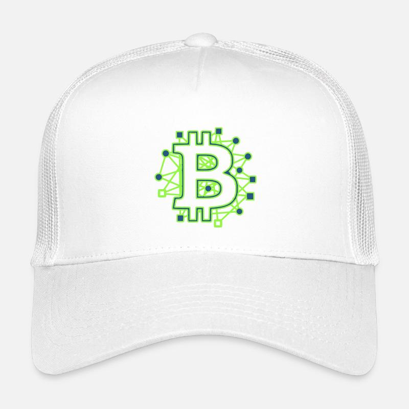 Bitcoin Platine Circuit Tech Krypto Kinder Trucker-Cap