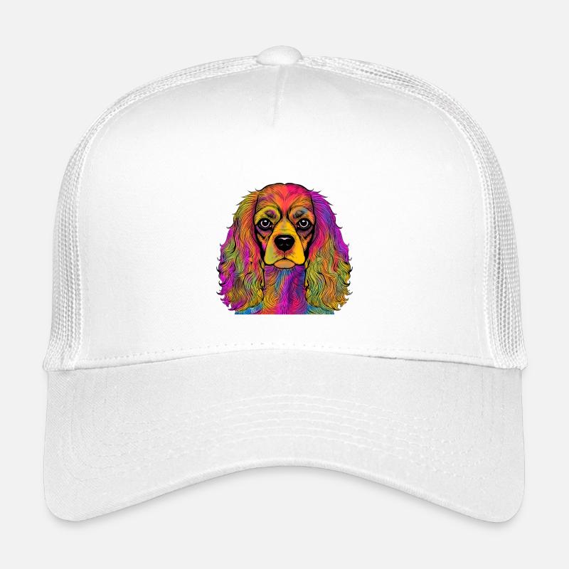 Cavalier King Charles Spaniel - Kids’ Trucker Cap - white