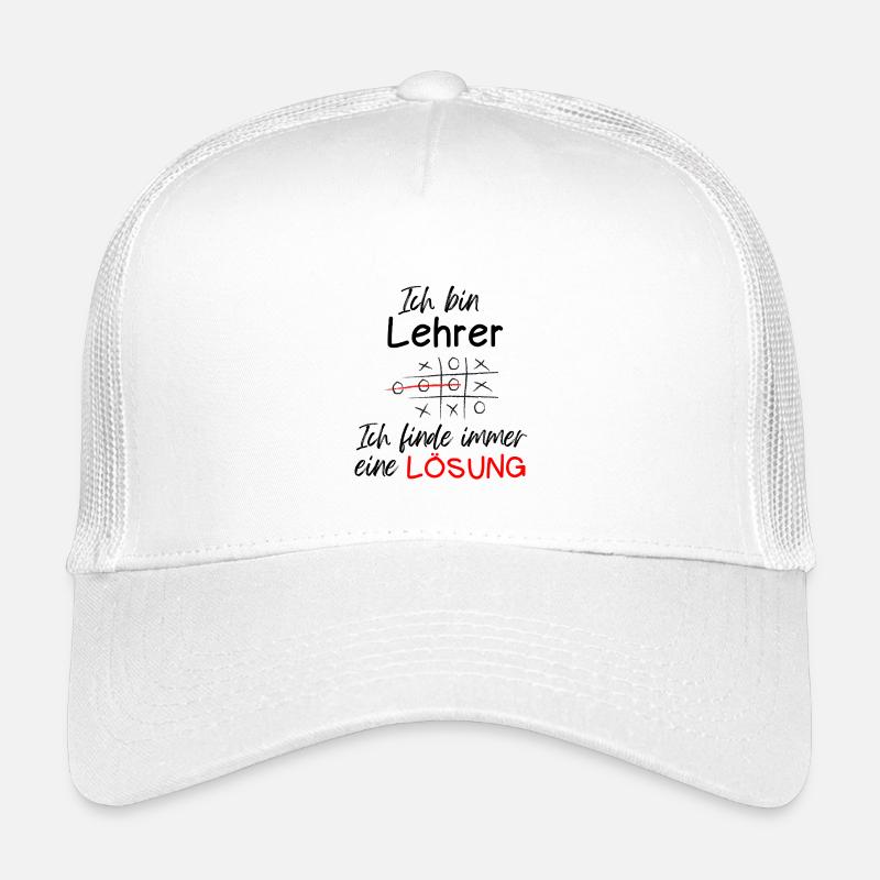 Ich Bin Lehrer Finde Immer Eine Lösung Geschenk Kinder Trucker-Cap