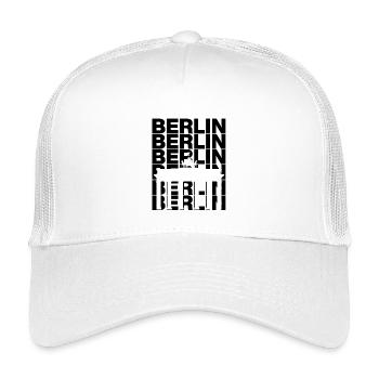 LA FIERTÉ BERLINOISE LA CAPITALE BRANDEBOURGEOISE EST BERLIN - Casquette trucker enfant - blanc - Devant