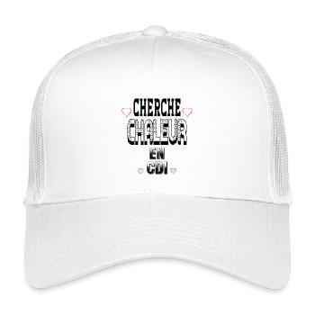 Suche nach Druck auf einen unbefristeten Vertrag - Kinder Trucker-Cap - Weiß - Vorne