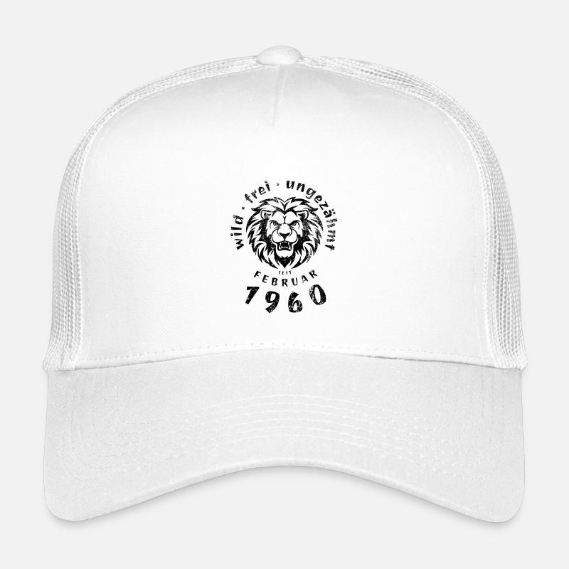 66e anniversaire Sauvage, libre, indompté depuis 02/1960 Casquette trucker enfant