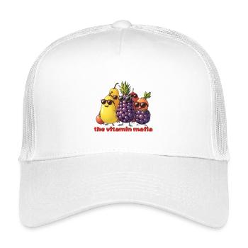 Troupe de fruits de la Mafia de la Vitamine - Casquette trucker enfant - blanc - Devant