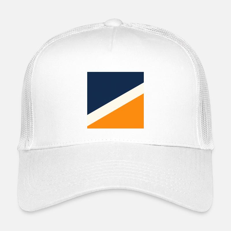 Géométrie bleue et orange Casquette trucker enfant