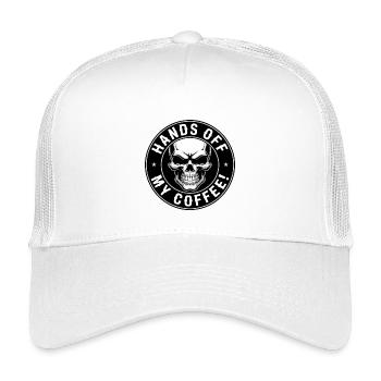 Ne touchez pas à mon crâne de café - Casquette trucker enfant - blanc - Devant