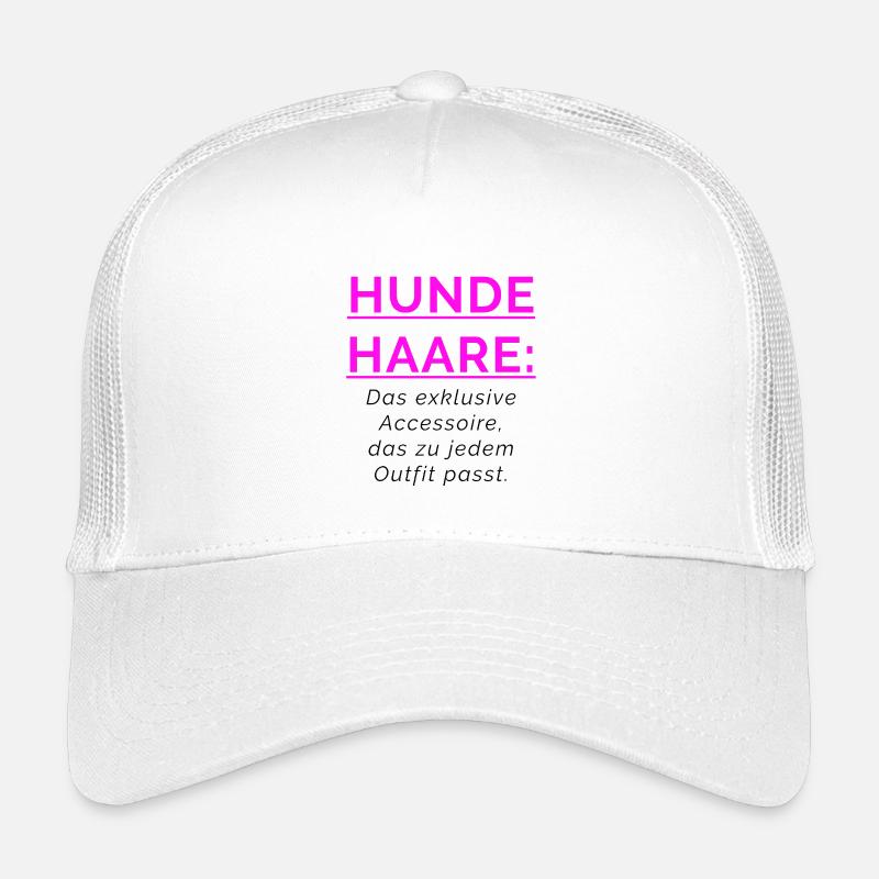 HUNDEHAARE - Accessoire das zu jedem Outfit passt. - Kinder Trucker-Cap - Weiß