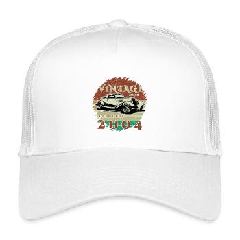 22. Geburtstag - Klassiker - Vintage since 02/2004 - Kinder Trucker-Cap - Weiß - Vorne