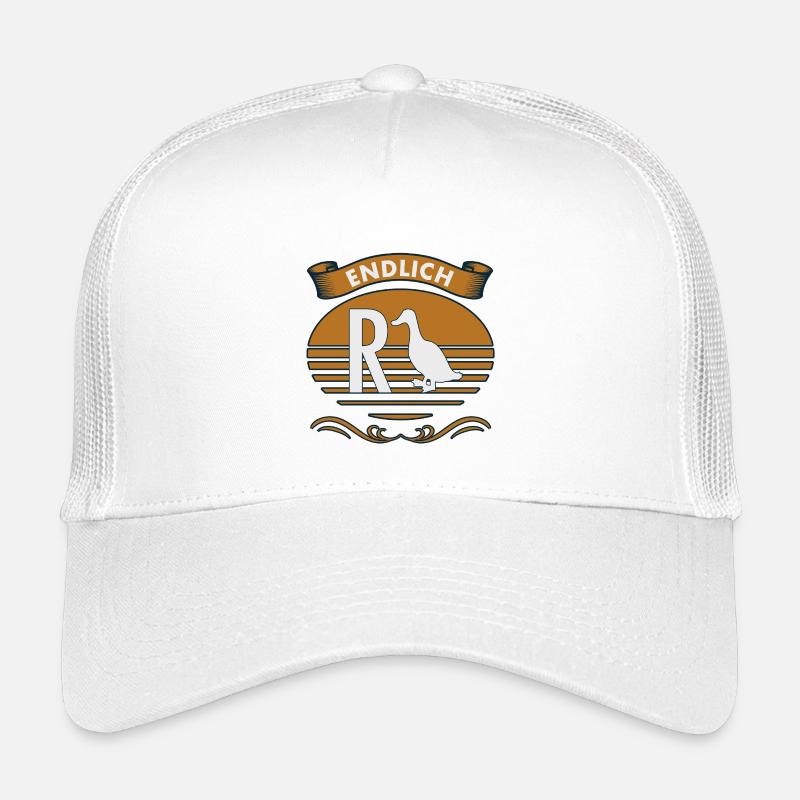 Endlich Rente - Kinder Trucker-Cap - Weiß