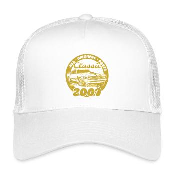 25. Geburtstag - Klassiker Musclecar 02/2001 - Kinder Trucker-Cap - Weiß - Vorne