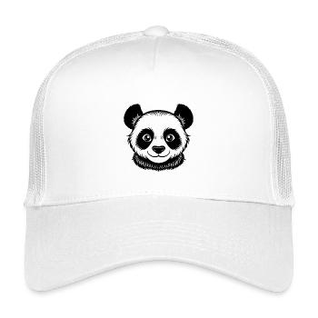 Baby-Panda-Gesicht - Kinder Trucker-Cap - Weiß - Vorne