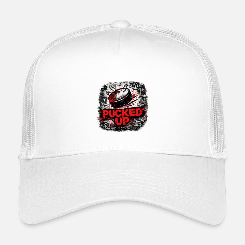 Pucked Up Graffiti Punk - Kinder Trucker-Cap - Weiß