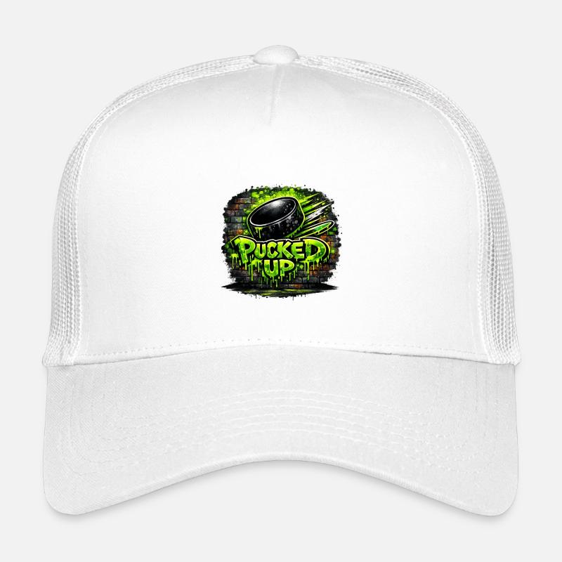 Pucked Up Graffiti Neon Kids’ Trucker Cap