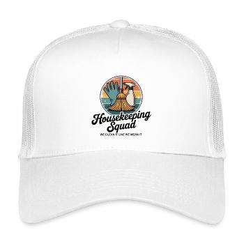 Lustiges Putzen Design - Kinder Trucker-Cap - Weiß - Vorne