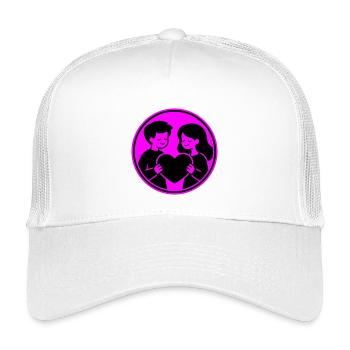 Relation de couple - Casquette trucker enfant - blanc - Devant