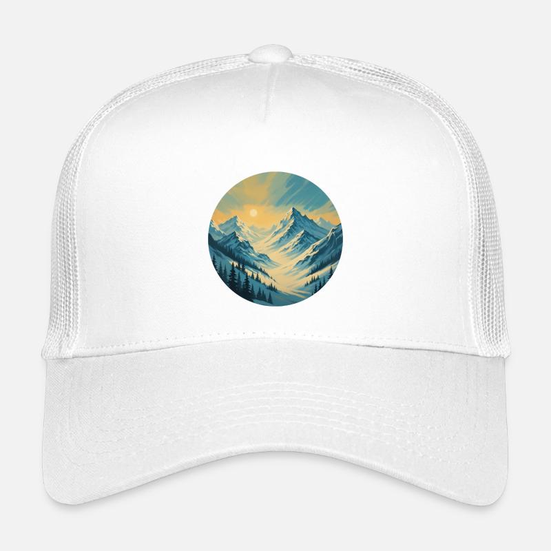 Goldenes Morgenlicht in den Bergen Kinder Trucker-Cap
