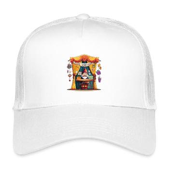Wichtelmarkt: Magischer Stand - Kinder Trucker-Cap - Weiß - Vorne