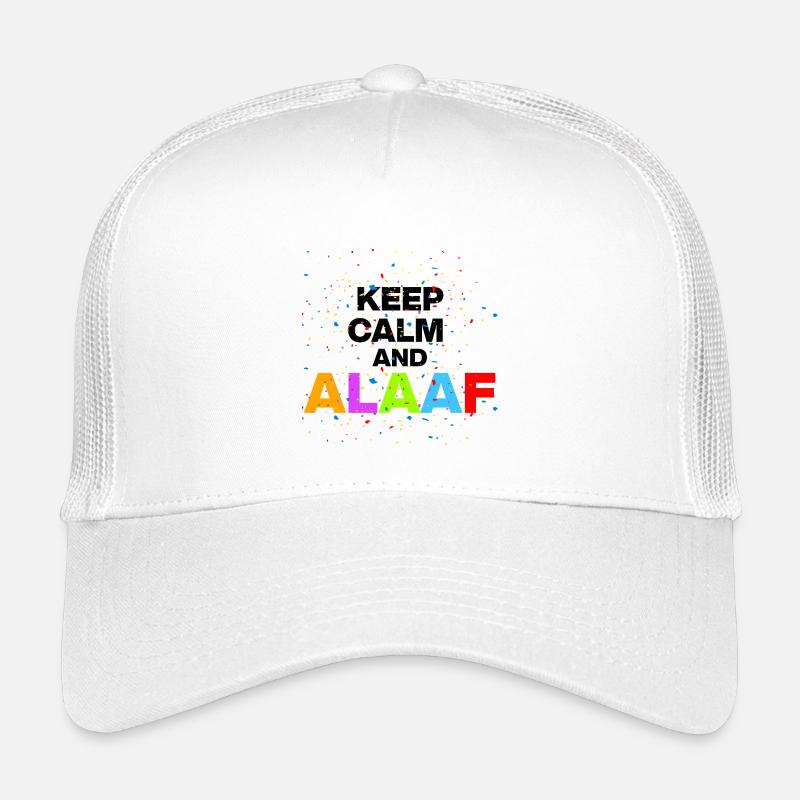 KEEP CALM AND ALAF! SHROVE MONDAY AND CARNIVAL BLACK Kids’ Trucker Cap